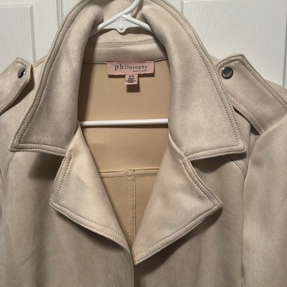 Philosophy Cream suede Jacket - Picture 2 of 5